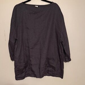 Lintico Elegant Slate Gray Women's Tunic